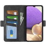 Flip Folio PU-läderfodral med stativ och dubbla magnetiska spännen med plånboksfunktion för Samsung Galaxy A53 5G
