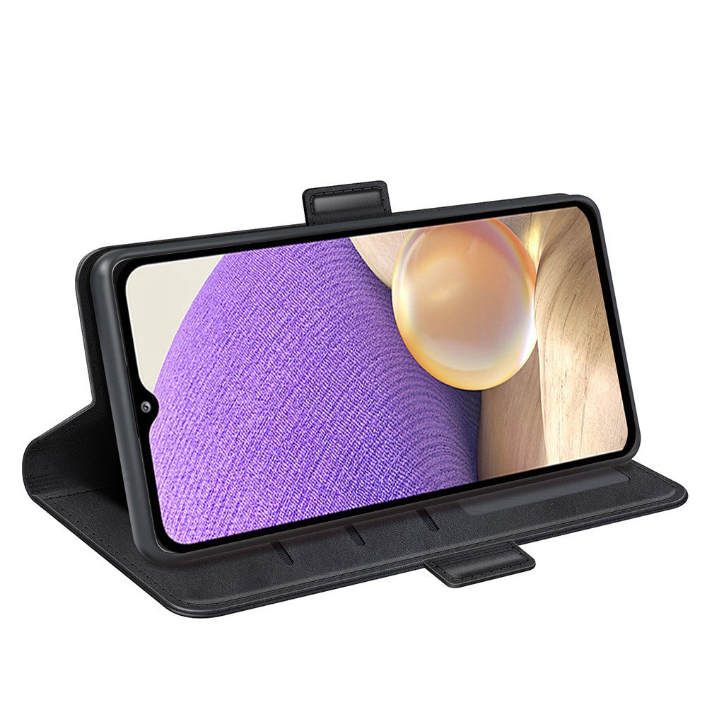 Flip Folio PU-läderfodral med stativ och dubbla magnetiska spännen med plånboksfunktion för Samsung Galaxy A53 5G