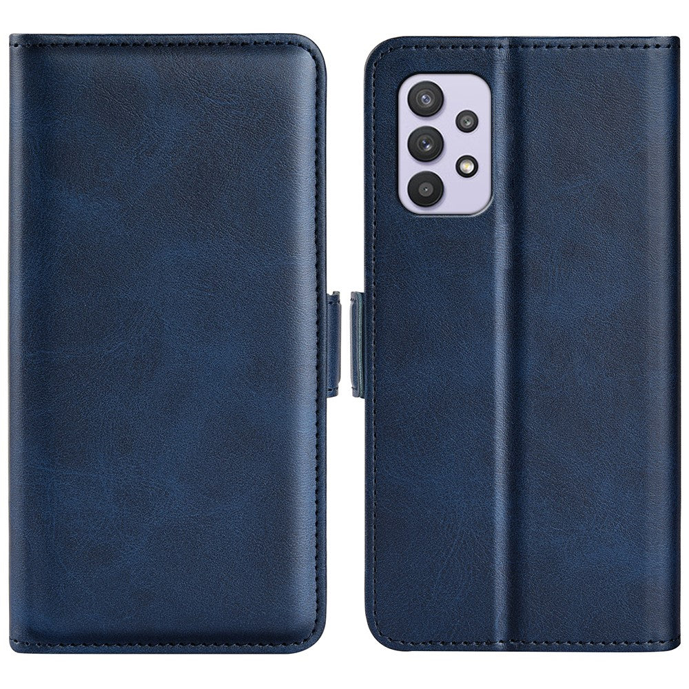 Flip Folio PU-läderfodral med stativ och dubbla magnetiska spännen med plånboksfunktion för Samsung Galaxy A53 5G