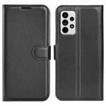For Samsung Galaxy A33 5G Litchi Texture PU Leather Flip Stand Case Wallet Style Magnetic Clasp Protective Phone Cover