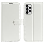 For Samsung Galaxy A33 5G Litchi Texture PU Leather Flip Stand Case Wallet Style Magnetic Clasp Protective Phone Cover