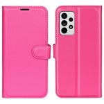 Samsung Galaxy A33 5G Litchi Texture PU Läder Flipfodral Plånboksstil Magnetiskt Spänne Skyddande mobilfodral