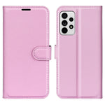 For Samsung Galaxy A33 5G Litchi Texture PU Leather Flip Stand Case Wallet Style Magnetic Clasp Protective Phone Cover