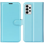 For Samsung Galaxy A33 5G Litchi Texture PU Leather Flip Stand Case Wallet Style Magnetic Clasp Protective Phone Cover