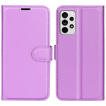 For Samsung Galaxy A33 5G Litchi Texture PU Leather Flip Stand Case Wallet Style Magnetic Clasp Protective Phone Cover