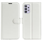 Samsung Galaxy A53 5G-folietui af PU-læder med litchitekstur, magnetisk lukning, ridsefast mobilbeskyttelse, stativ og pung