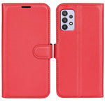 For Samsung Galaxy A53 5G Litchi Texture PU Leather Folio Case Magnetic Clasp Anti-scratch Phone Cover with Stand Wallet