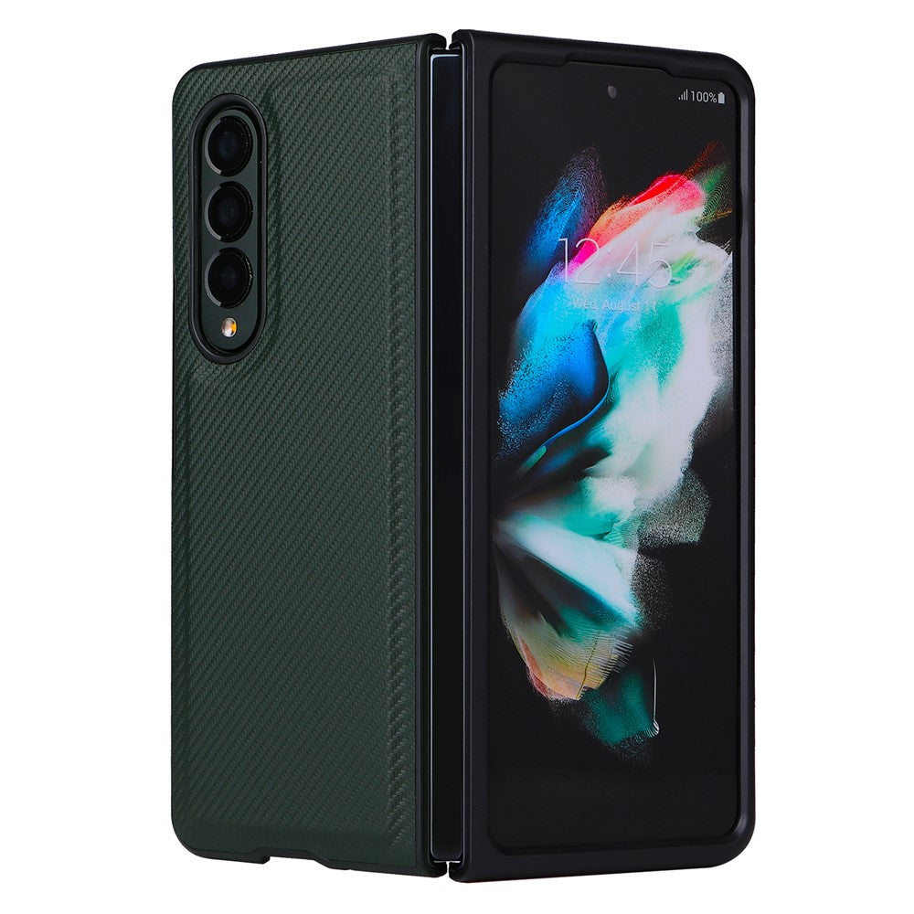 Stand Wallet PU Leather Cover Pen Slot Design Detachable Leather Coated PC Phone Case for Samsung Galaxy Z Fold3 5G