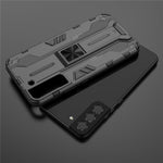 Shockproof Hard PC + Soft TPU Hybrid Protective Cover with Kickstand for Samsung Galaxy S22 5G