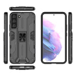 Shockproof Hard PC + Soft TPU Hybrid Protective Cover with Kickstand for Samsung Galaxy S22 5G
