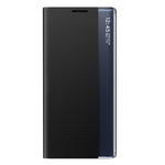 Til Samsung Galaxy S22 5G Stand Folio Flip Cover i PU-læder med selvlåsende funktion og visningsvindue