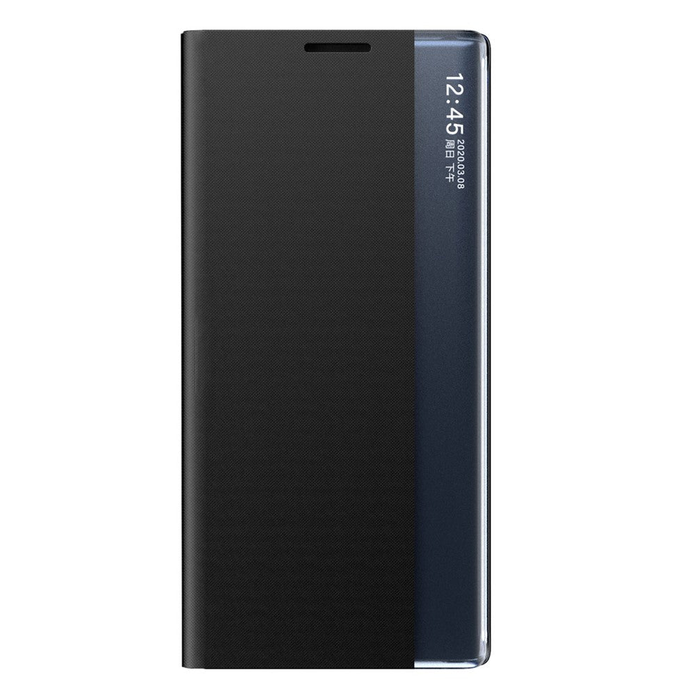 Til Samsung Galaxy S22 5G Stand Folio Flip Cover i PU-læder med selvlåsende funktion og visningsvindue