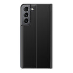 For Samsung Galaxy S22+ 5G View Window Anti-Fall Case PU Leather Auto-Absorbed Stand Phone Cover