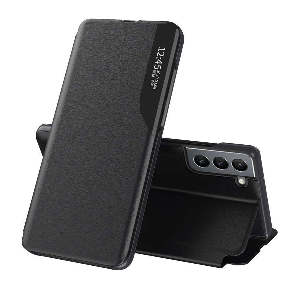 Folie View Window PU læder stander-cover til Samsung Galaxy S22+ 5G
