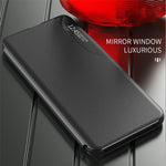 Folie View Window PU læder stander-cover til Samsung Galaxy S22+ 5G