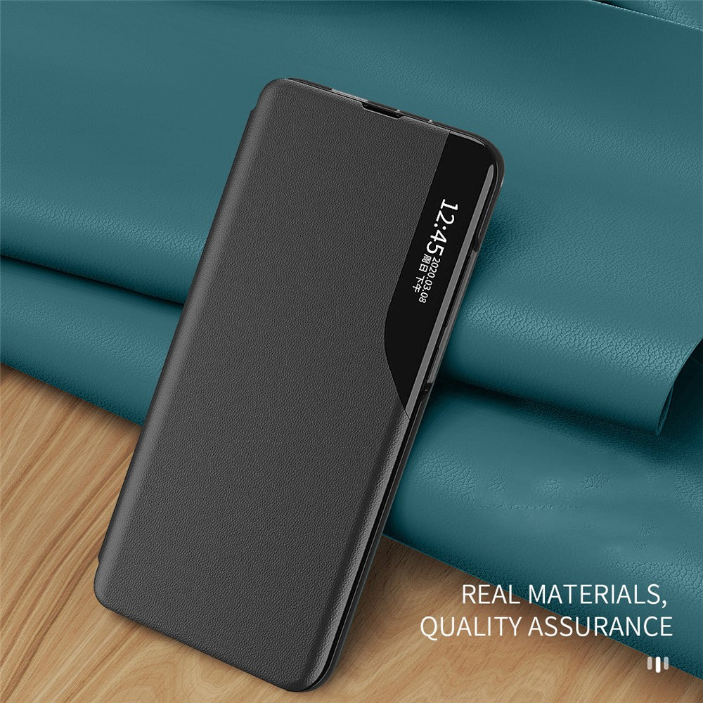 Folie View Window PU læder stander-cover til Samsung Galaxy S22+ 5G