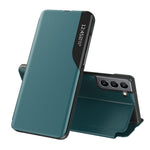 Folie View Window PU læder stander-cover til Samsung Galaxy S22+ 5G