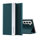 PU-læder stander auto-absorption telefon-flipcover til Samsung Galaxy S22+ 5G