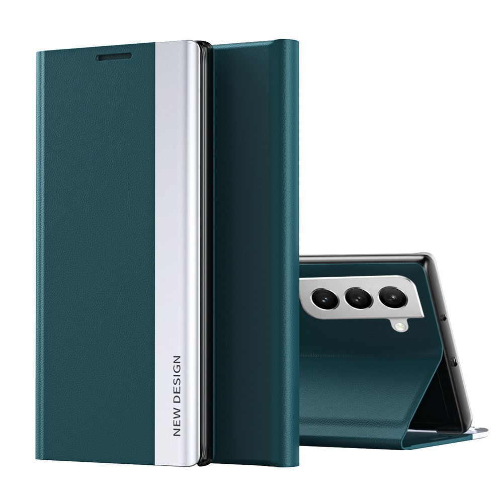 PU Leather Stand Auto Absorption Phone Flip Cover Case for Samsung Galaxy S22+ 5G