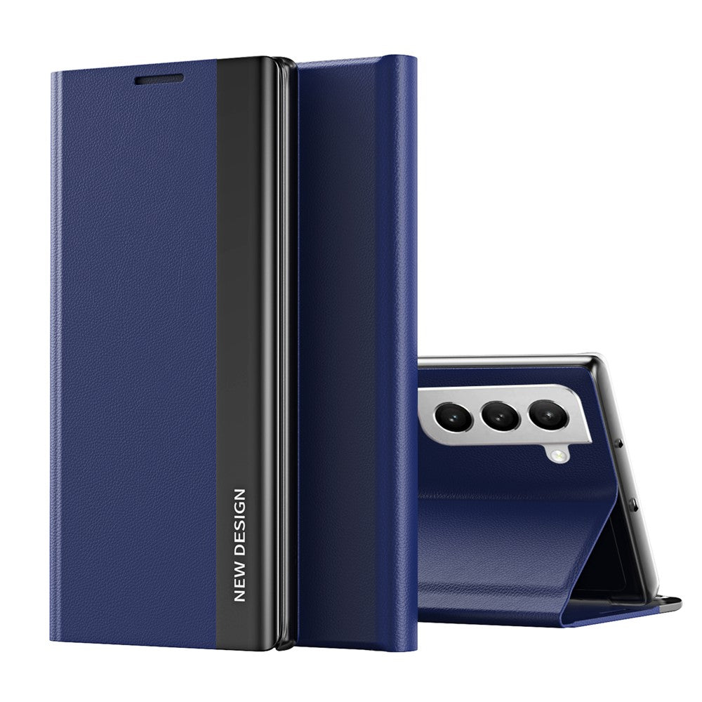 PU-læder stander auto-absorption telefon-flipcover til Samsung Galaxy S22+ 5G