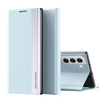 PU-læder stander auto-absorption telefon-flipcover til Samsung Galaxy S22+ 5G
