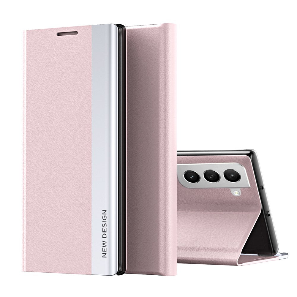 PU-læder stander auto-absorption telefon-flipcover til Samsung Galaxy S22+ 5G