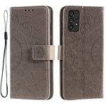 Scratch-resistant Imprinted Mandala Flower PU Leather Wallet Stand Phone Flip Cover Case for Samsung Galaxy A53 5G