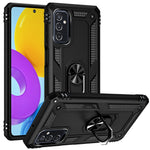 Ringhållare Kickstand Reptåligt Fallskyddande mobilskal PC + TPU Hybridskal med Inbyggd Metallplåt för Samsung Galaxy M52 5G