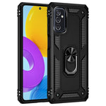 Ringhållare Kickstand Reptåligt Fallskyddande mobilskal PC + TPU Hybridskal med Inbyggd Metallplåt för Samsung Galaxy M52 5G