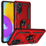 Ringhållare Kickstand Reptåligt Fallskyddande mobilskal PC + TPU Hybridskal med Inbyggd Metallplåt för Samsung Galaxy M52 5G