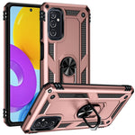 Ringhållare Kickstand Reptåligt Fallskyddande mobilskal PC + TPU Hybridskal med Inbyggd Metallplåt för Samsung Galaxy M52 5G