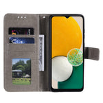 For Samsung Galaxy A13 4G Shockproof Wallet Stand Design Imprinted Mandala Flower PU Leather Phone Flip Cover Case