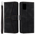 Stitching Surface Splicing Style PU Leather and TPU Phone Flip Case Skin-touch Stand Wallet Phone Protective Cover for Samsung Galaxy A33 5G