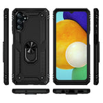 Militärklassad ringmonterad bilstativ med dubbla lager, mjukt och flexibelt TPU-hårt PC-skal för Samsung Galaxy A13 5G