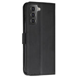 Wallet Stand Full Protection PU Leather Cover + Inner TPU Phone Case for Samsung Galaxy S22 5G