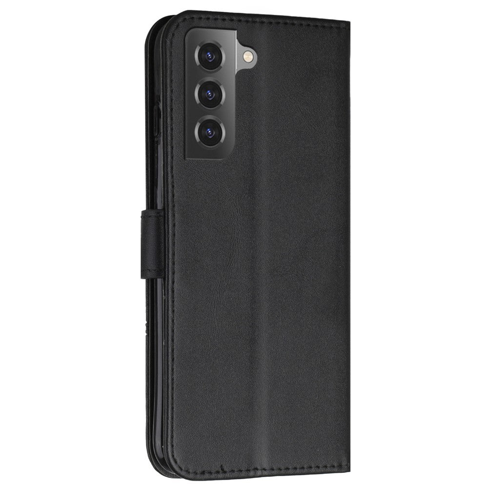 Wallet Stand Full Protection PU Leather Cover + Inner TPU Phone Case for Samsung Galaxy S22 5G
