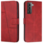 Wallet Stand Full Protection PU Leather Cover + Inner TPU Phone Case for Samsung Galaxy S22 5G