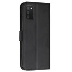 Stitching Lines Design PU Leather Phone Case Mobile Phone Cover Flip Stand Wallet for Samsung Galaxy A03s (166.5mm)