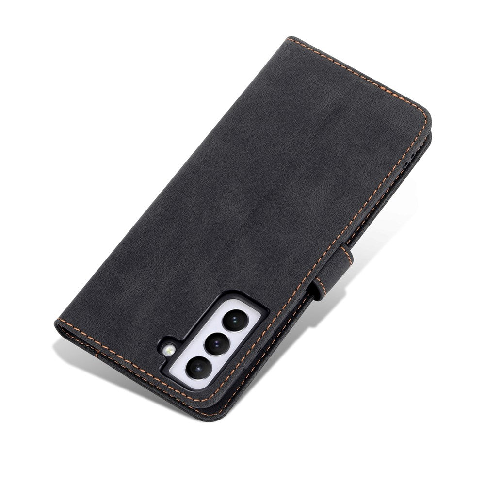 AZNS PU Leather Cover Stand Wallet Folio Flip Phone Case Protector for Samsung Galaxy S22+ 5G