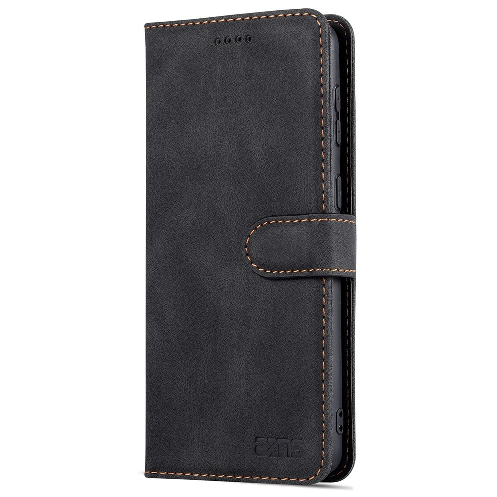 AZNS PU Leather Cover Stand Wallet Folio Flip Phone Case Protector for Samsung Galaxy S22+ 5G
