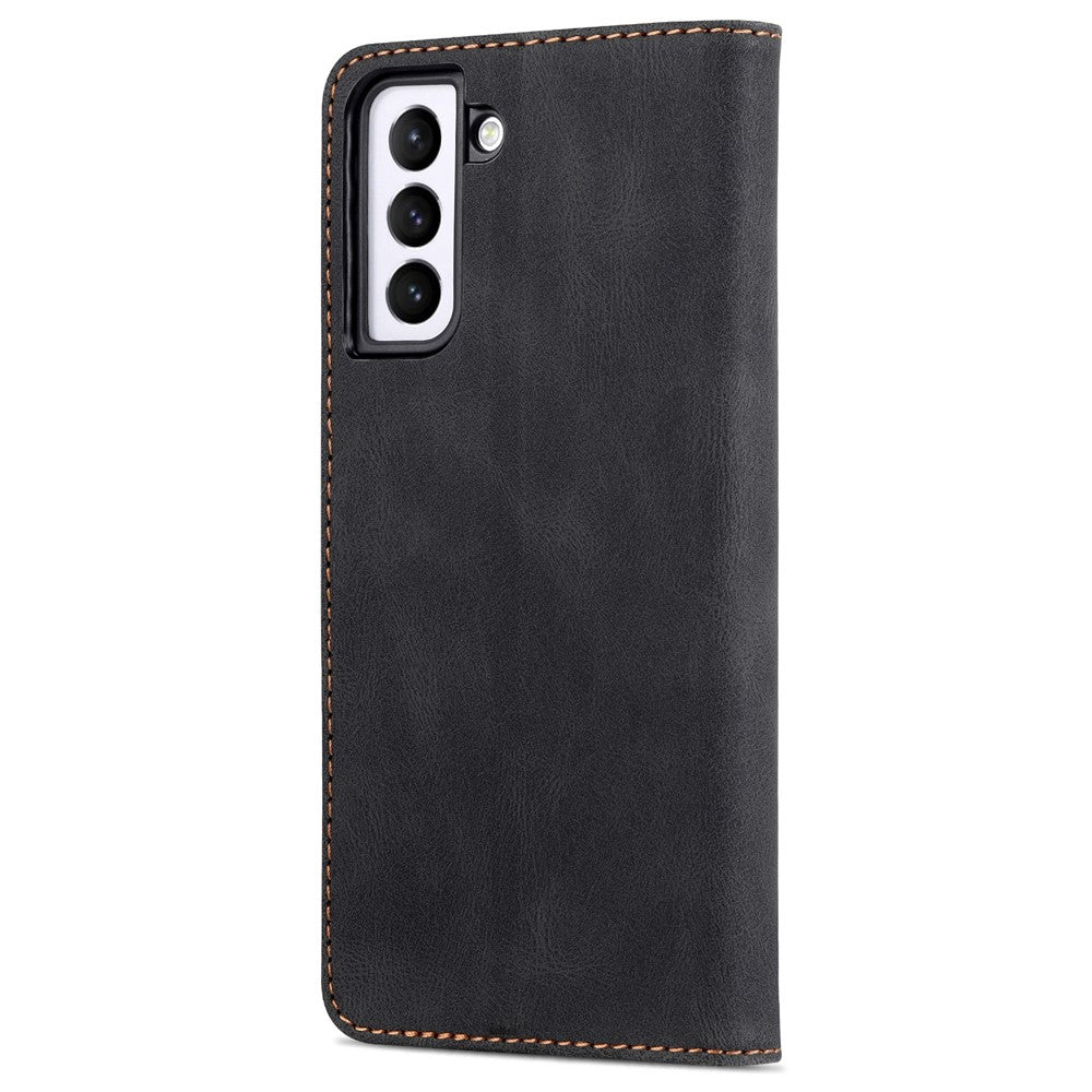AZNS PU Leather Cover Stand Wallet Folio Flip Phone Case Protector for Samsung Galaxy S22+ 5G