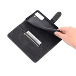 AZNS PU Leather Cover Stand Wallet Folio Flip Phone Case Protector for Samsung Galaxy S22+ 5G