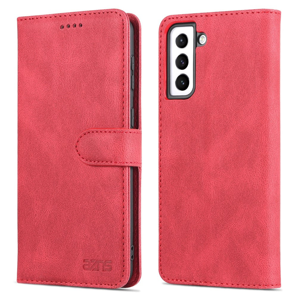 AZNS PU Leather Cover Stand Wallet Folio Flip Phone Case Protector for Samsung Galaxy S22+ 5G