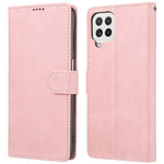 Klassisk PU-læder Flip Folio Cover pung stativ magnetisk beskyttelsescover med strop til Samsung Galaxy A22 4G (EU-version) / M32 (Global version)