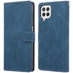 Klassisk PU-læder Flip Folio Cover pung stativ magnetisk beskyttelsescover med strop til Samsung Galaxy A22 4G (EU-version) / M32 (Global version)