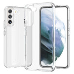 Transparent TPU + PC Phone Case Shock-Absorbing 3.0mm Thickened Ultra Clear Phone Protector for Samsung Galaxy S22+ 5G