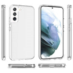 Transparent TPU + PC Phone Case Shock-Absorbing 3.0mm Thickened Ultra Clear Phone Protector for Samsung Galaxy S22+ 5G