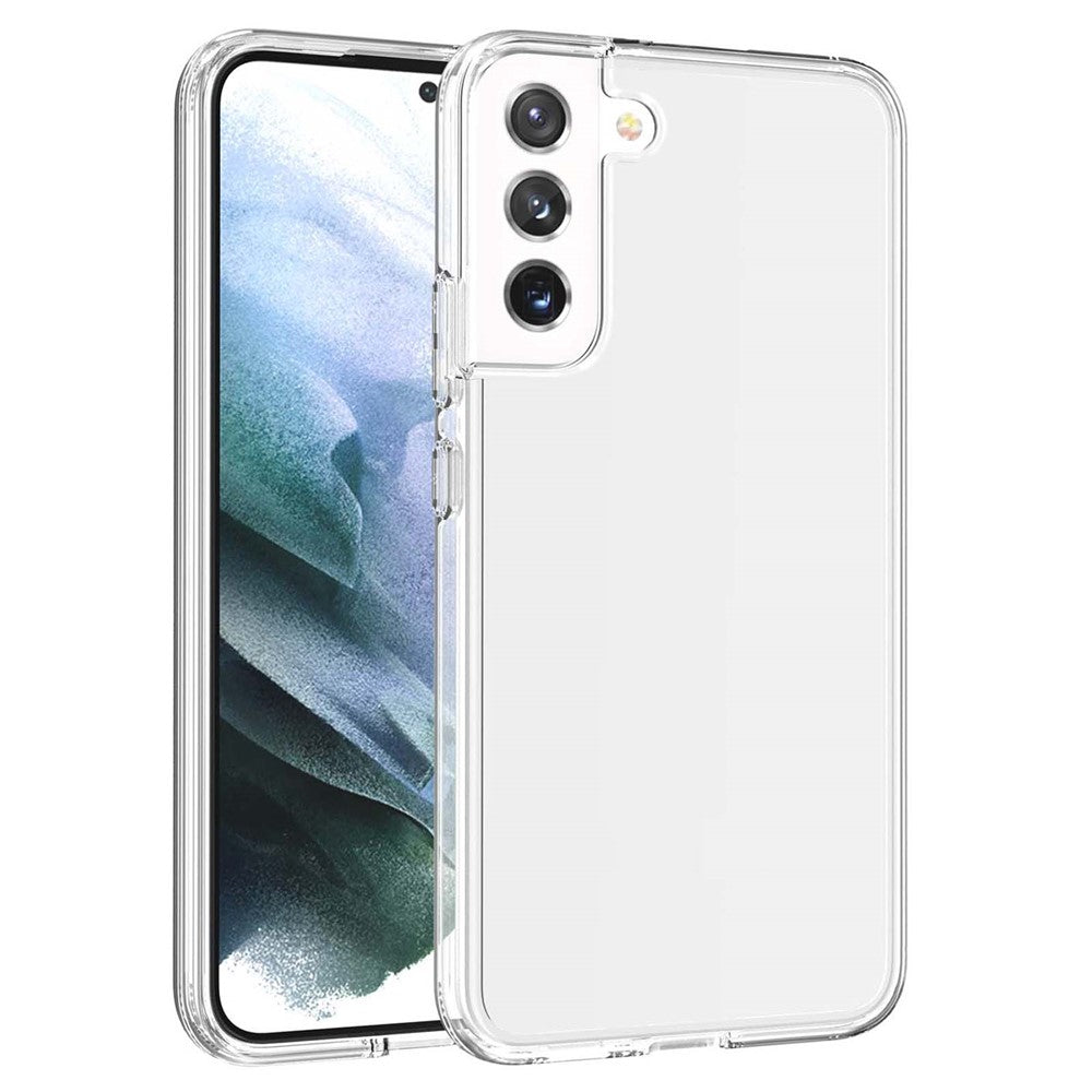 Transparent TPU + PC Phone Case Shock-Absorbing 3.0mm Thickened Ultra Clear Phone Protector for Samsung Galaxy S22+ 5G