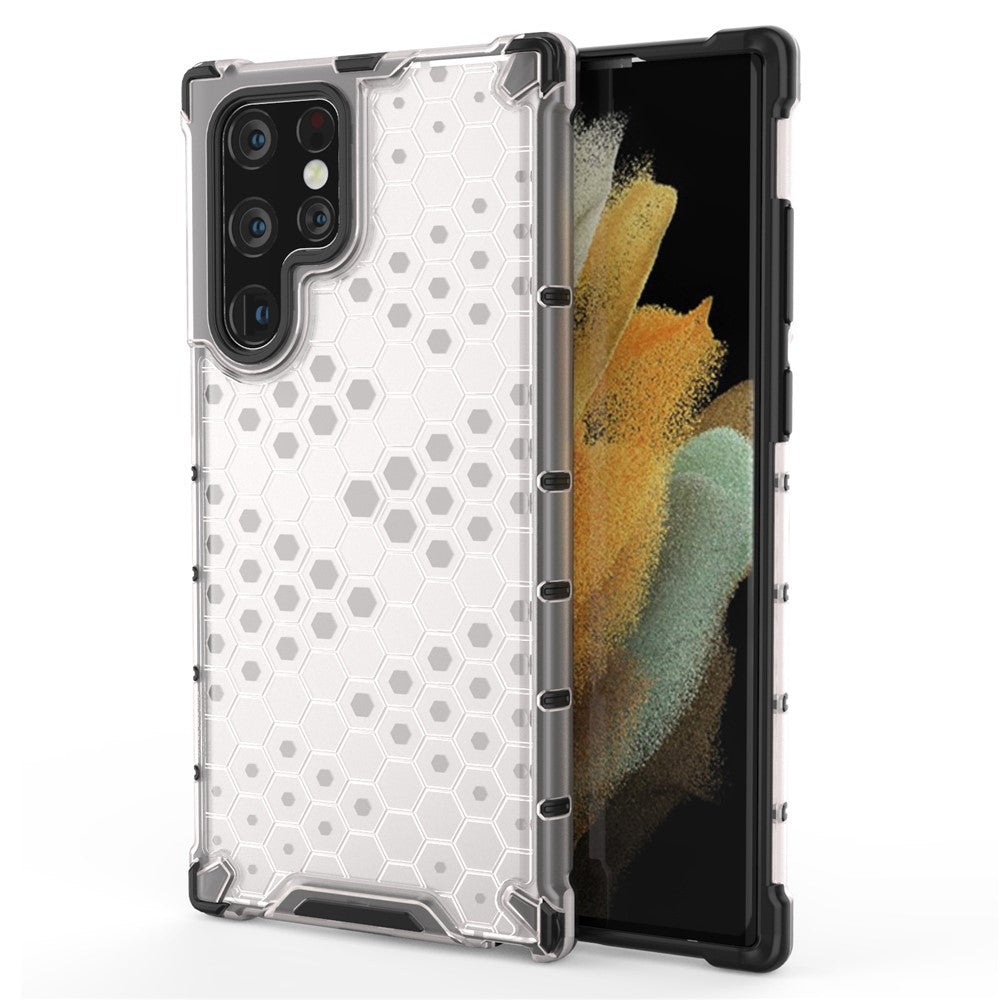 Bikakemönster TPU + PC Hybrid mobilskal Stötsäkert Skyddsskal för Samsung Galaxy S22 Ultra 5G