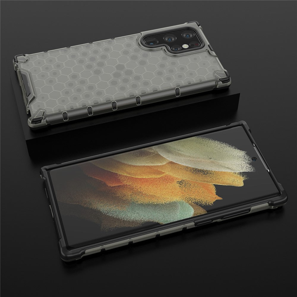 Bikakemönster TPU + PC Hybrid mobilskal Stötsäkert Skyddsskal för Samsung Galaxy S22 Ultra 5G